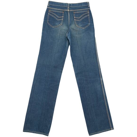 Vintage L'avion Straight Leg High Waisted Blue Jeans Size 32L - Picture 2 of 11